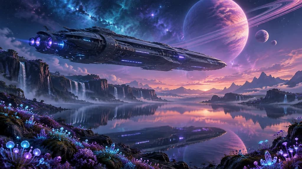Alien Lake Spaceship Vista