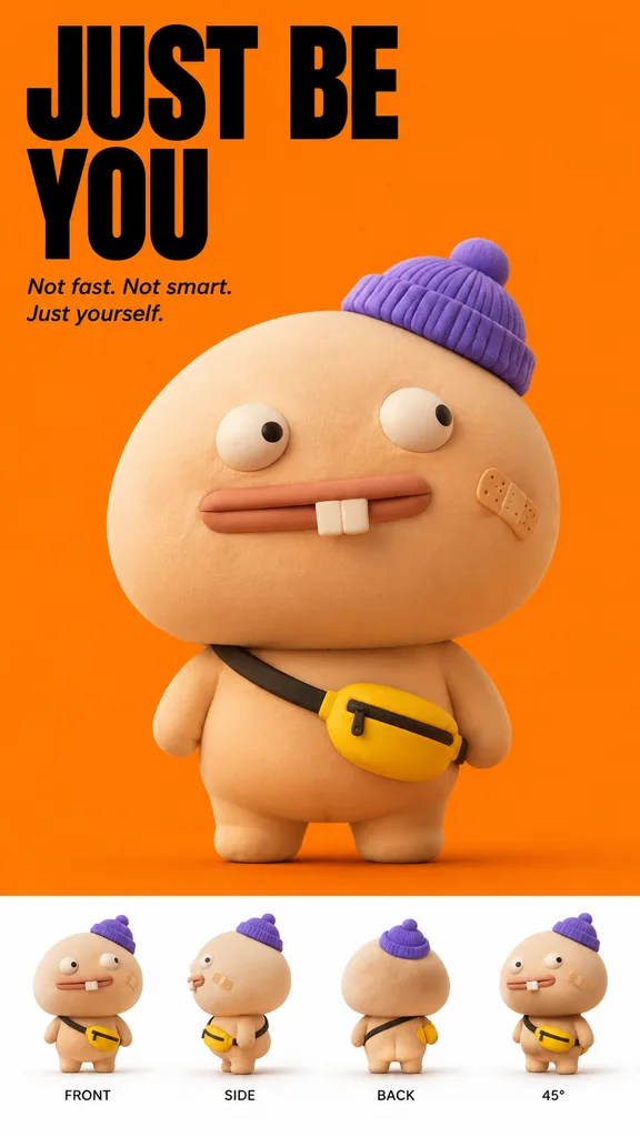 Постер Коллекционной Игрушки в Стиле Popmart