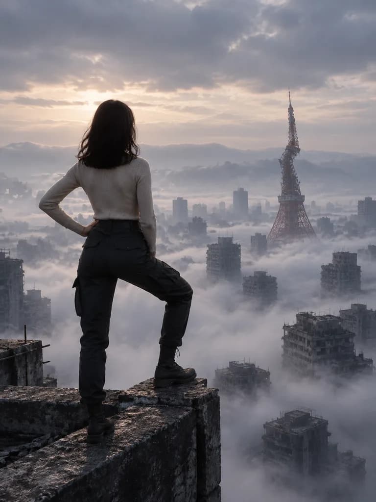 المتجول فوق بحر الضباب في طوكيو ما بعد الحرب