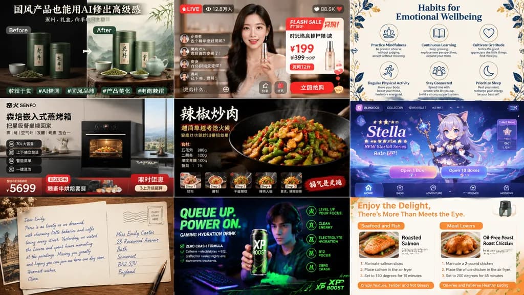 Commercial AI Capability Showcase Grid