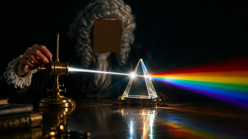 Newton Prism Light Spectrum Experiment