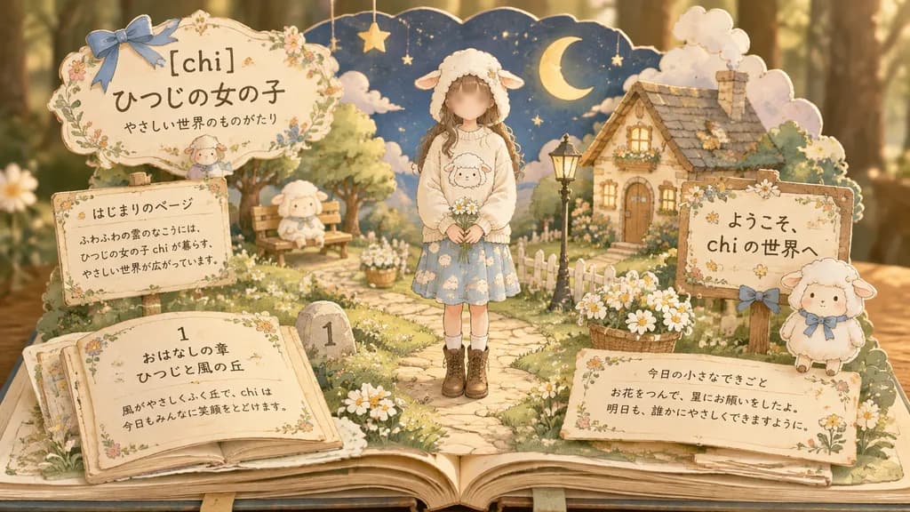 羊角少女立體繪本
