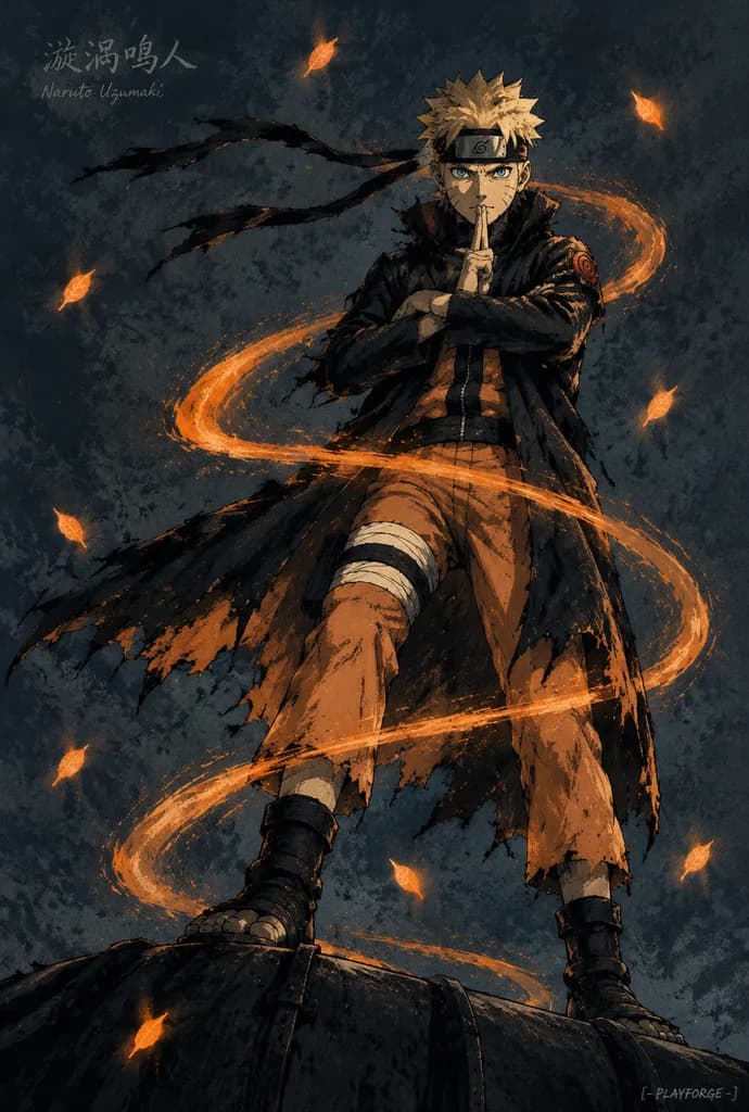 Gritty Ink Shinobi Poster Illustration