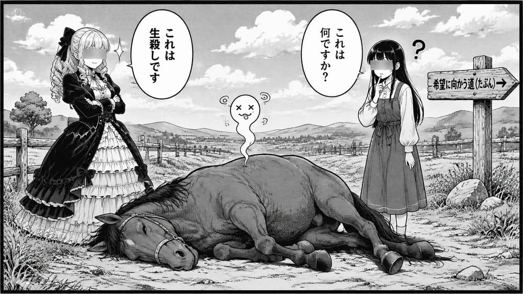 Comedic Fantasy Manga Roadside Panel