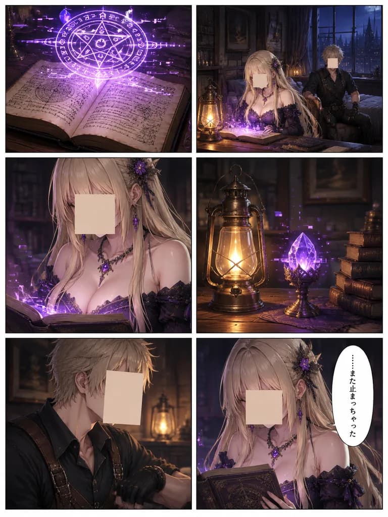 魔術書斎のダークファンタジーマンガページ