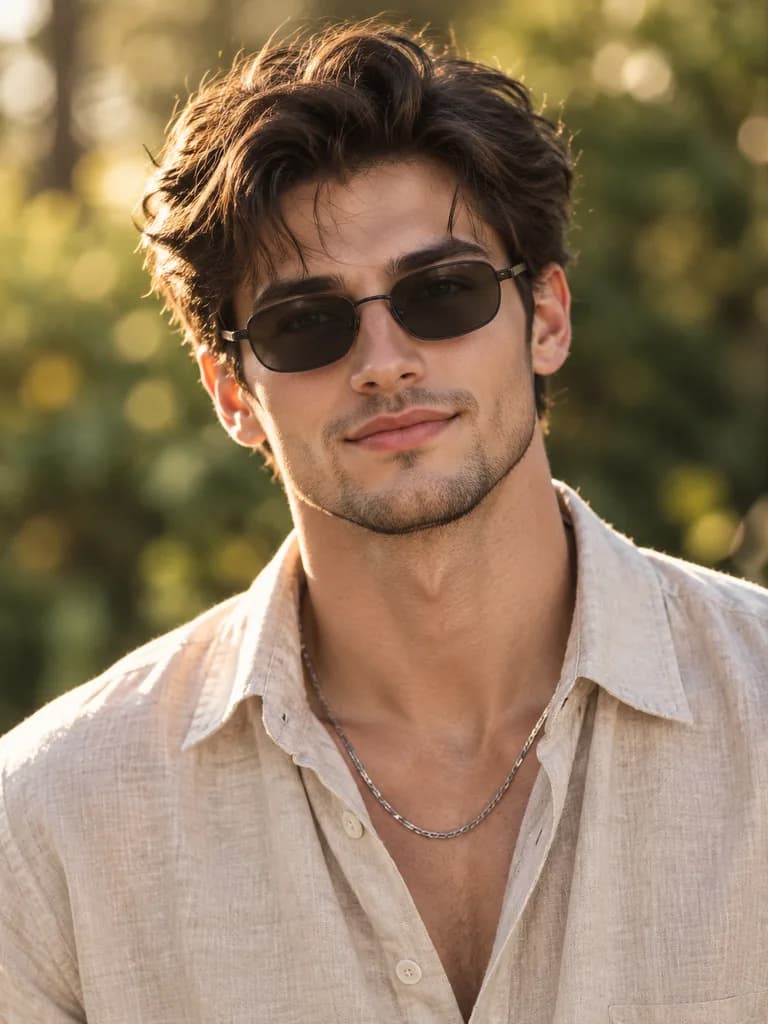 Golden Hour Male Fashion Portrait