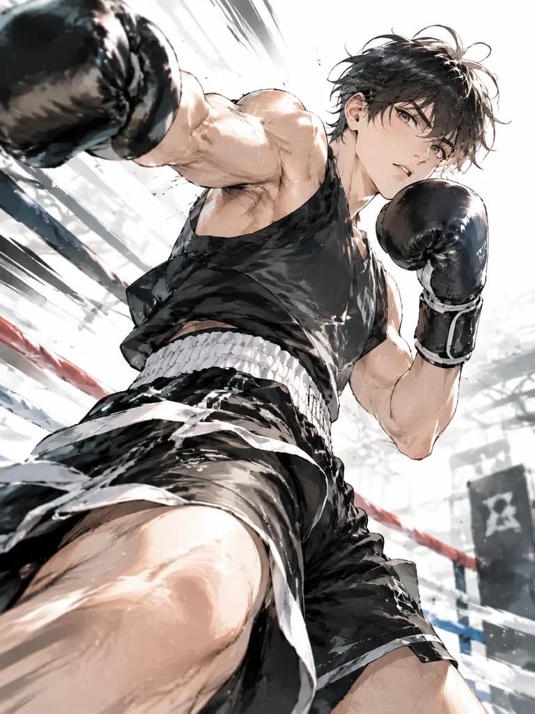 Anime Dynamic Sports Action Poster