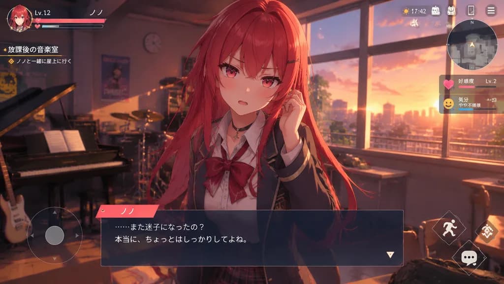 3D Anime Adventure Gameplay Mockup