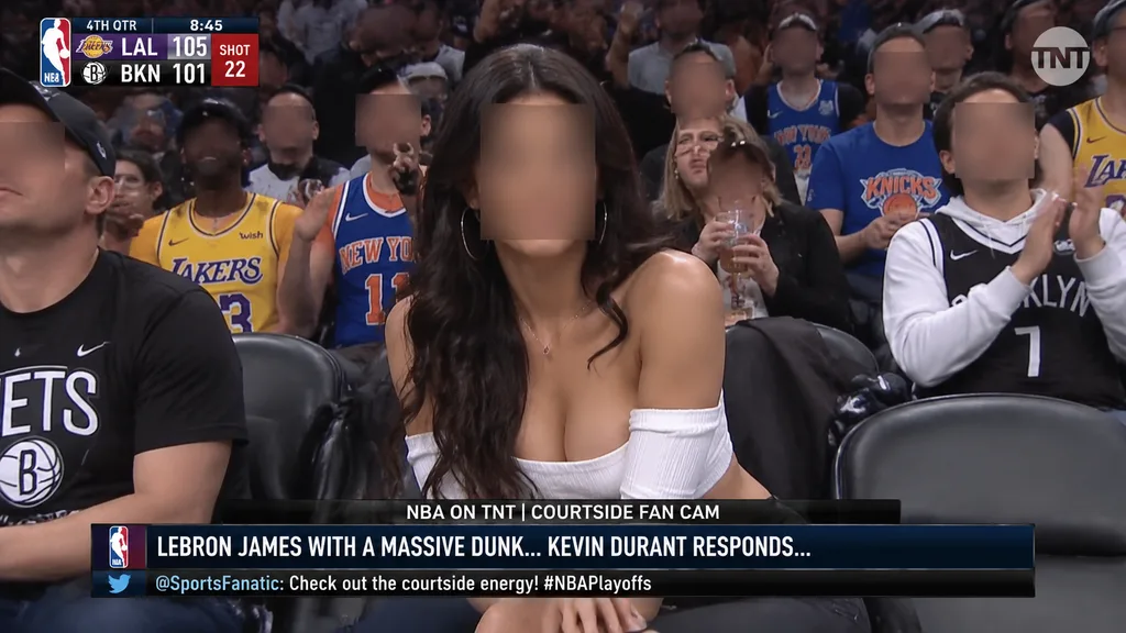 NBA 코트사이드 팬 캠 중계 스크린샷