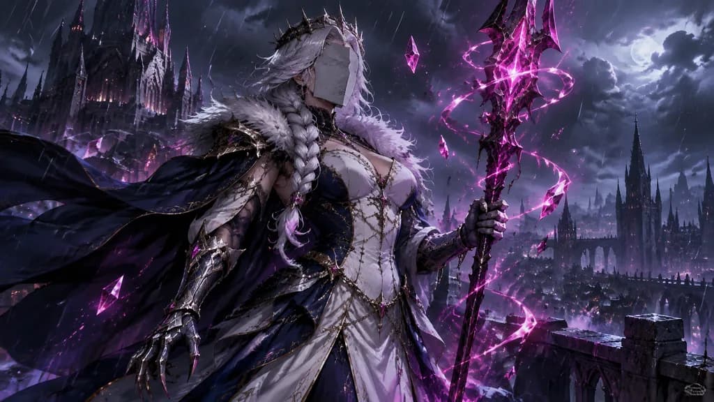 Masked Storm Queen Fantasy Concept Art