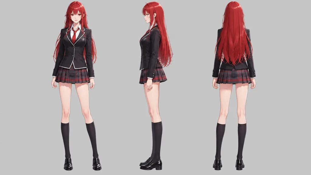 Natural Proportion Character Turnaround Sheet