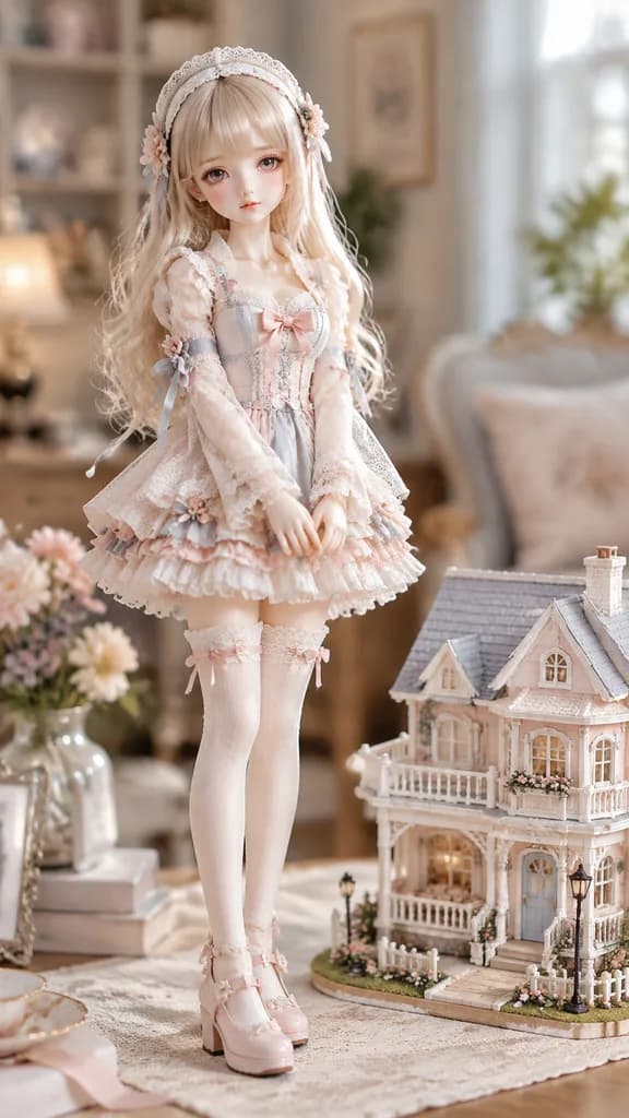 Ball-Jointed Doll Miniature Scene