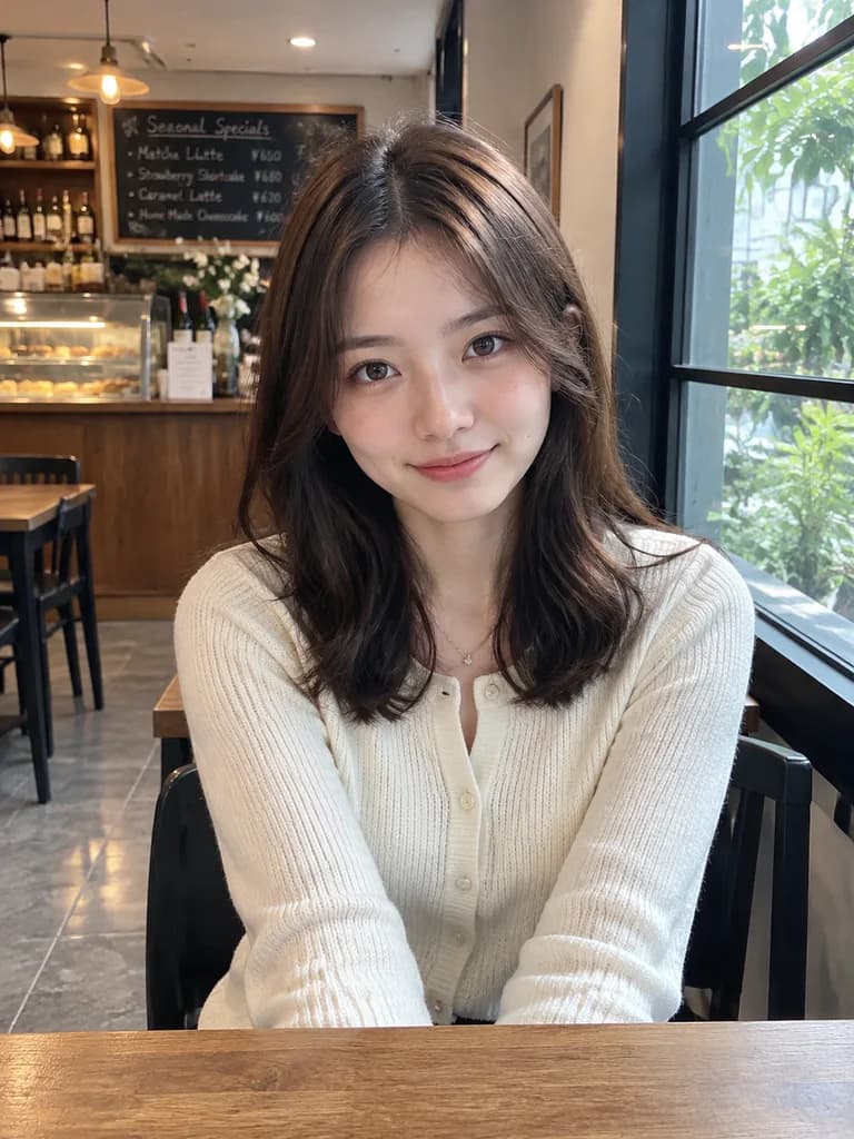 Candid Cafe Smartphone Portrait