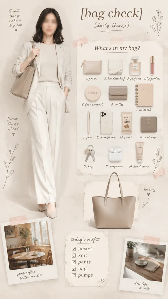 Minimalist Bag Check Lifestyle Poster