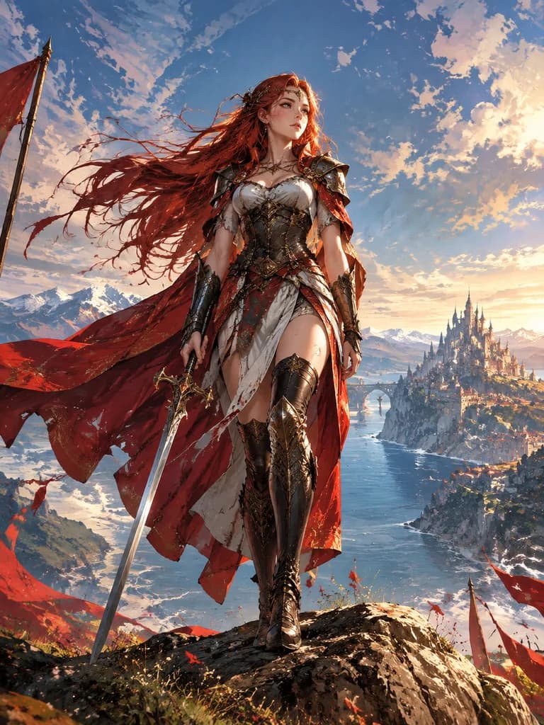 戦士の王女のアートシネマティックポスター