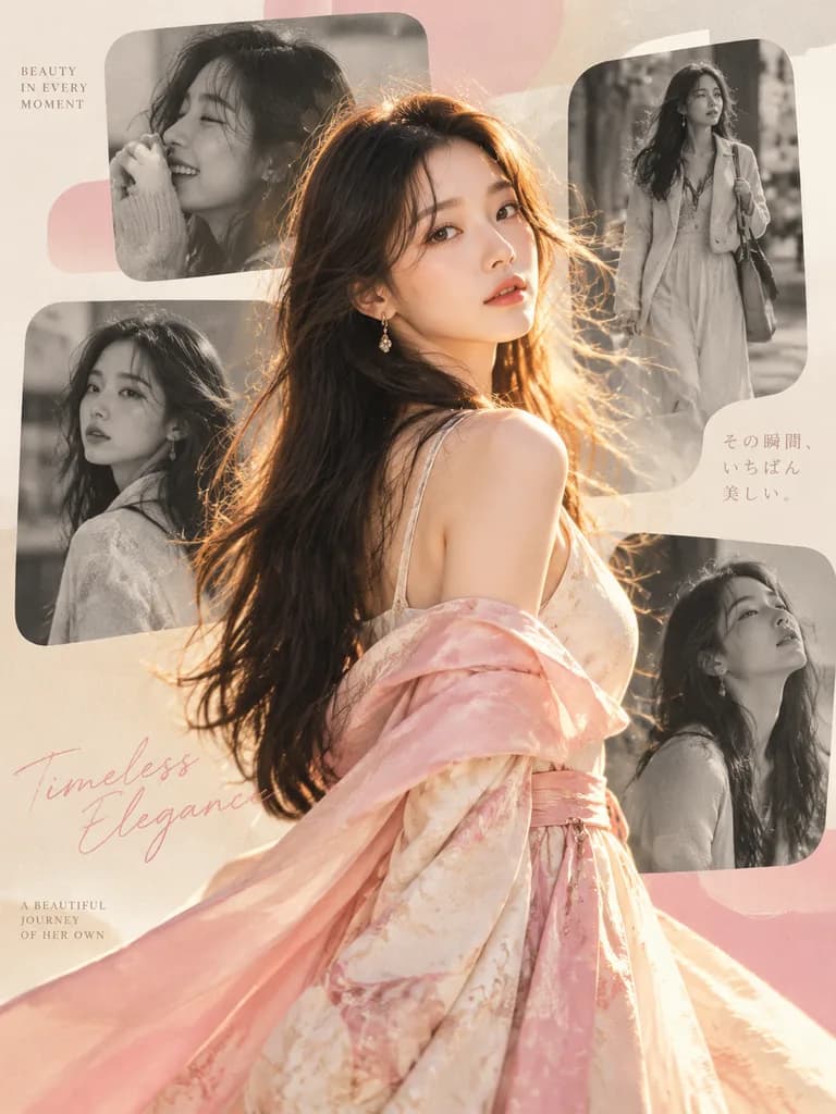 패션 에디토리얼 포트레이트 콜라주