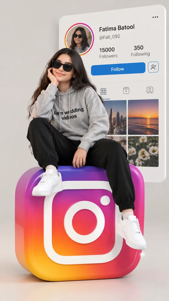 3D Social Media Profile Cover