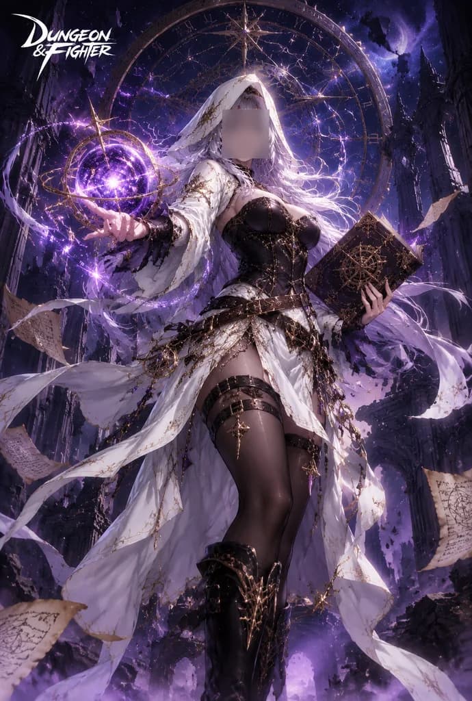 Dark Fantasy Archmage RPG Splash Art