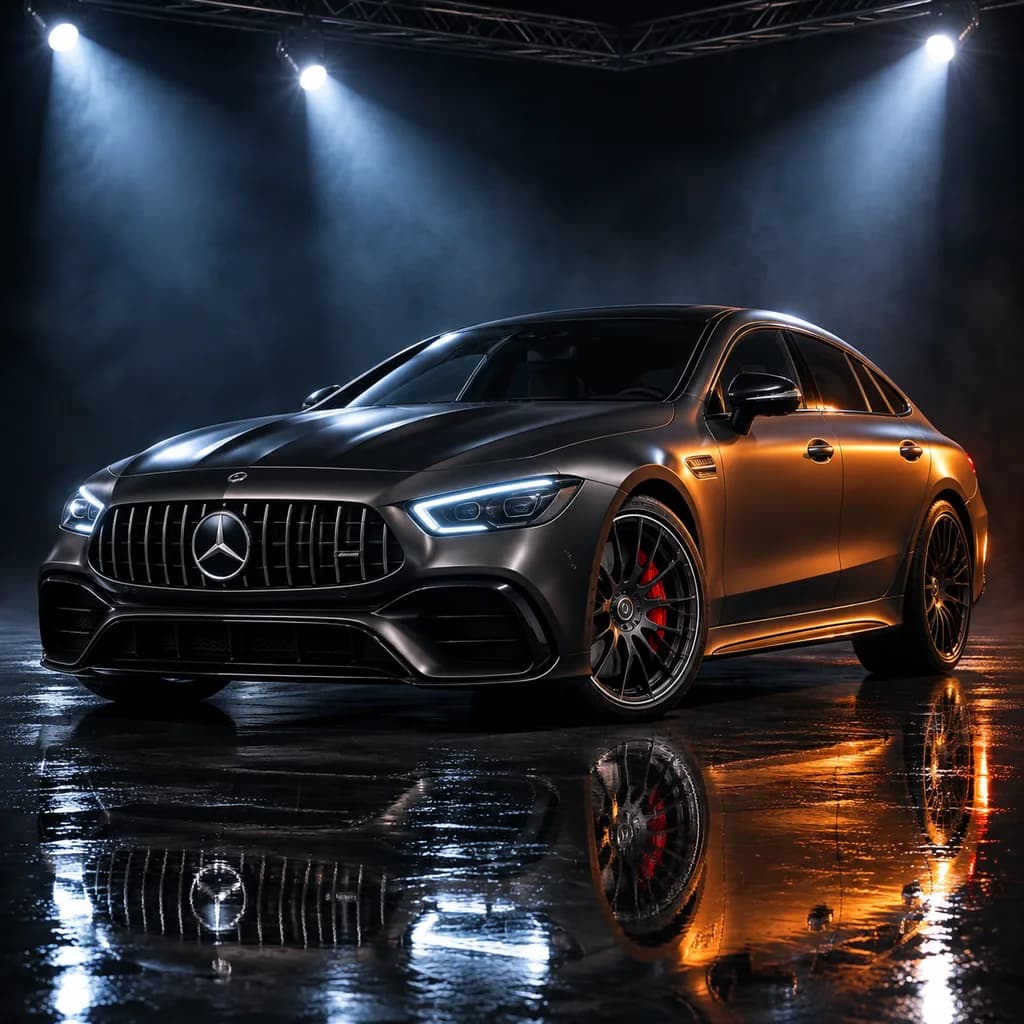 Dramatic Luxury Studio Automotive Shot