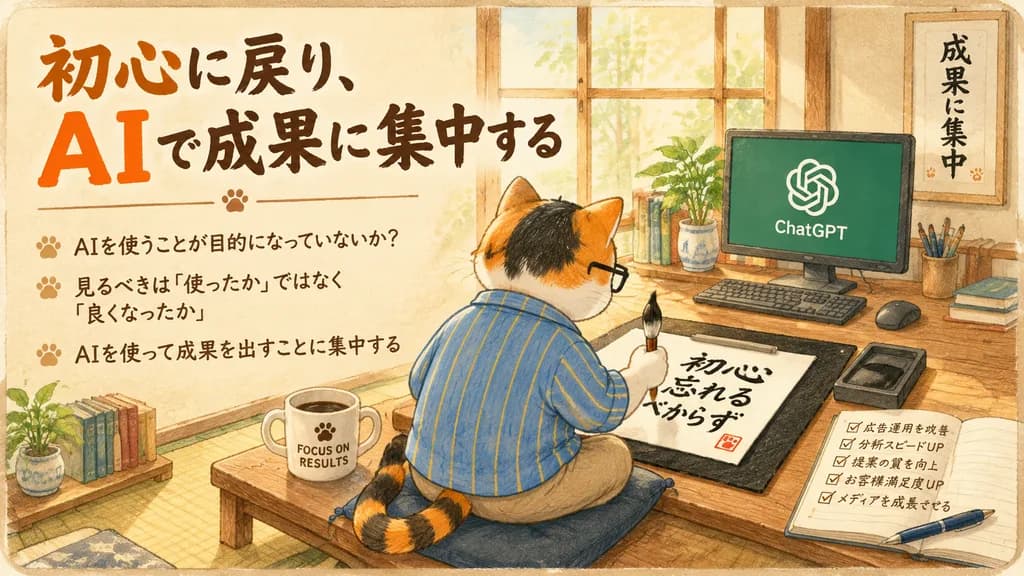 三毛猫の和風モチベーション学習ポスター
