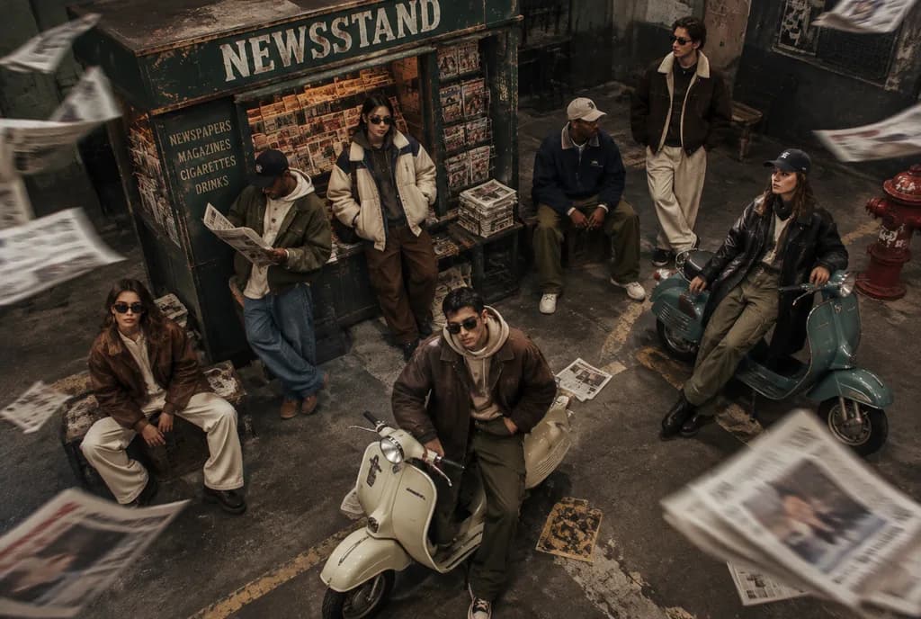 90s Retro Streetwear Newsstand Editorial