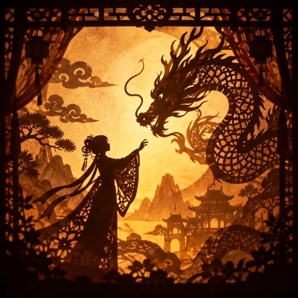 Shadow Puppet Style Illustration Transformation