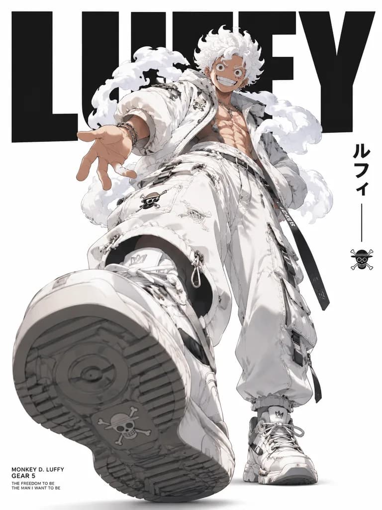Anime Streetwear Fashion Editorial Poster