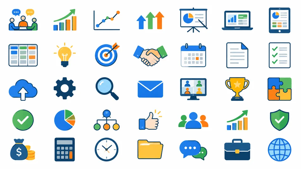Corporate Vector Business Icon Set