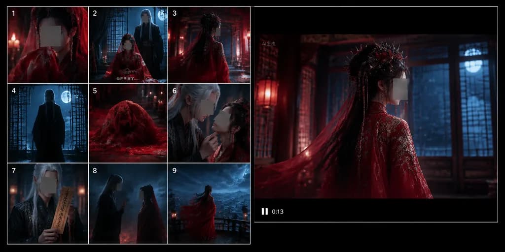 สตอรี่บอร์ดดาร์กแฟนตาซีและตัวอย่างวิดีโอ