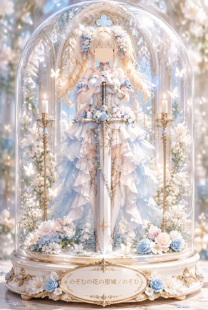 ガラスドームの魔法少女騎士フィギュア
