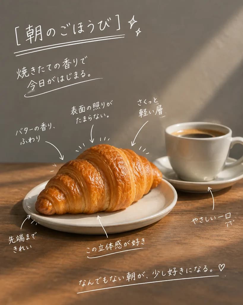 カフェ写真の日本語手書きダイアリー風オーバーレイ