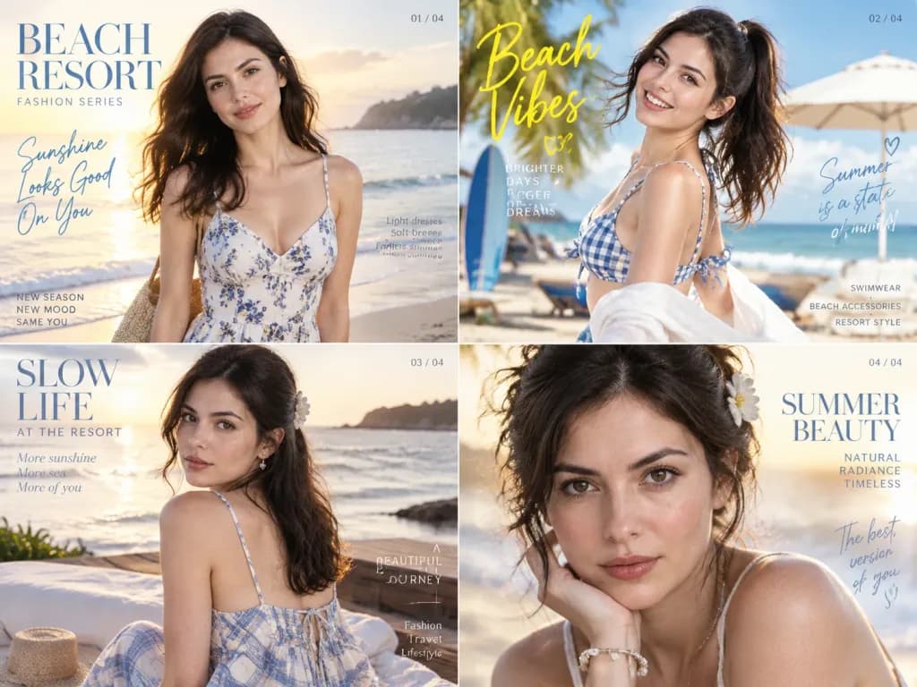 Sunrise Beach Fashion Magazine Spread