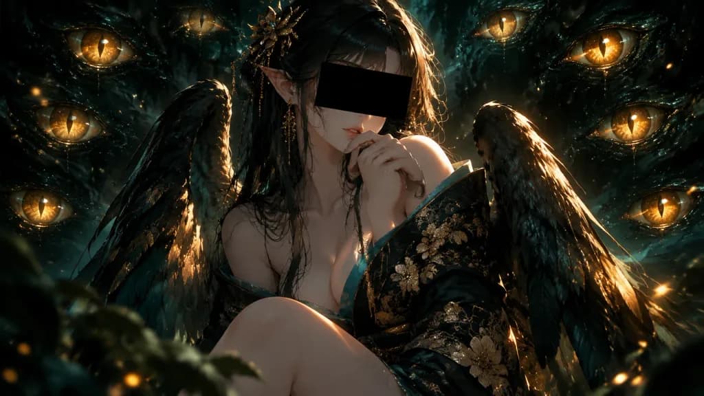 초자연 애니메이션 키 비주얼 리터칭