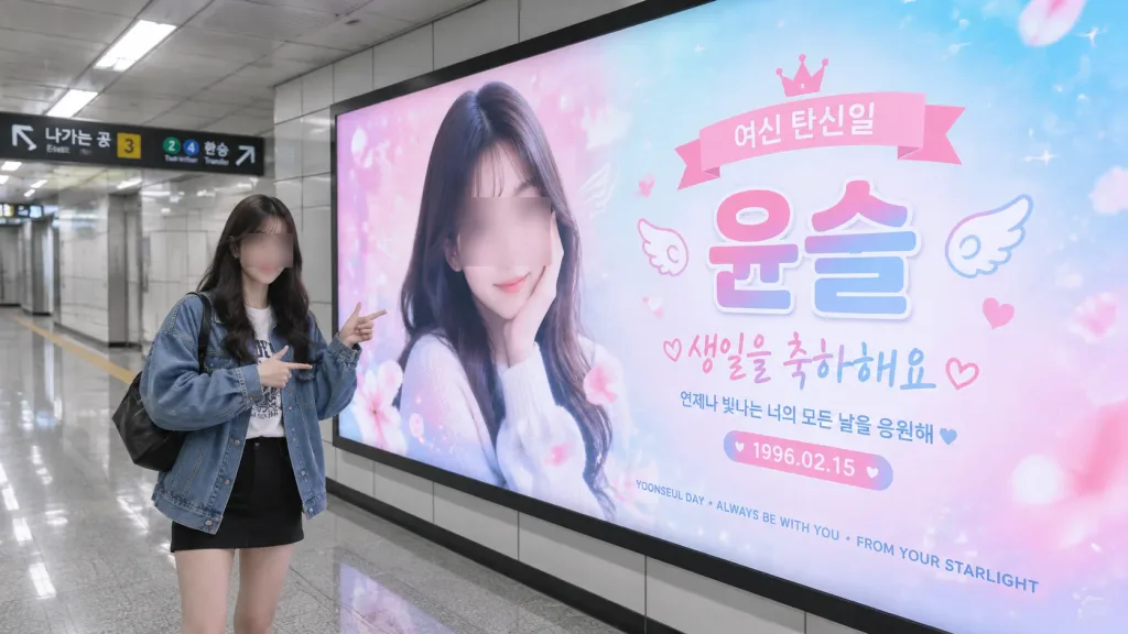 Subway Idol Birthday Billboard Celebration