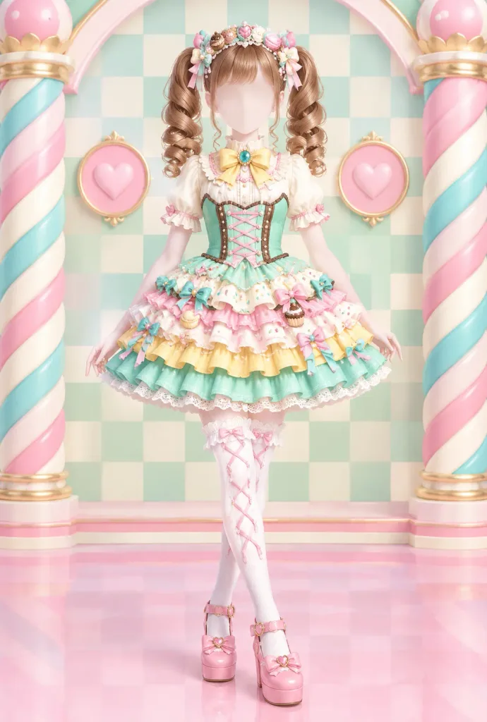 パステル甘ロリファッションドール