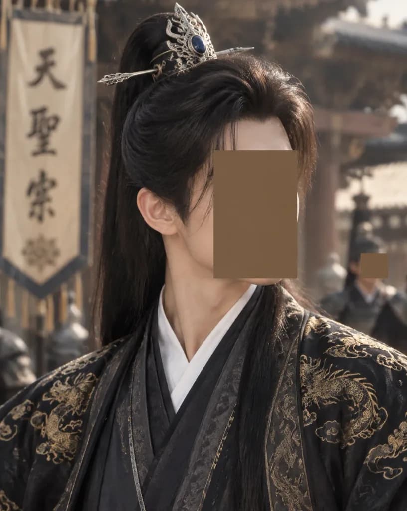 中国時代劇の覆面主人公ポートレート