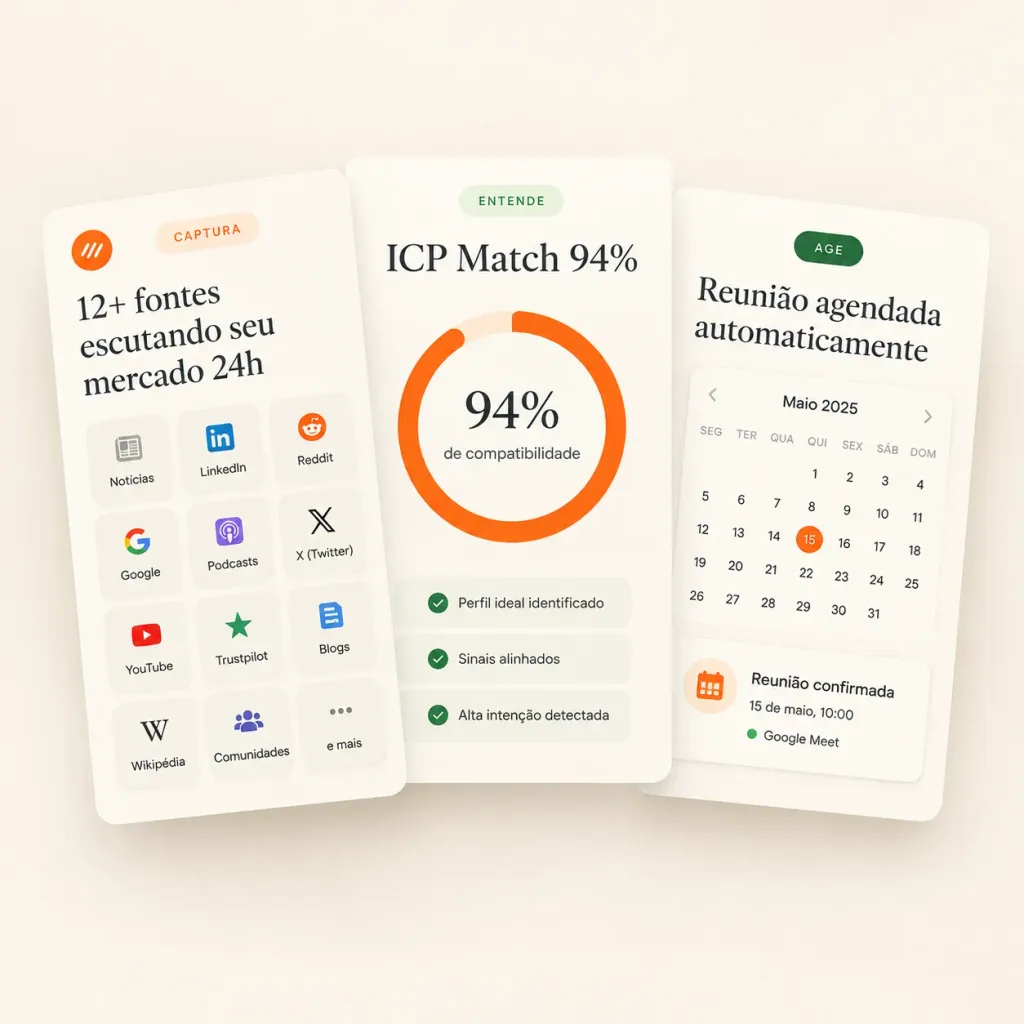 Minimales SaaS-Feature-Karten Hero-Mockup