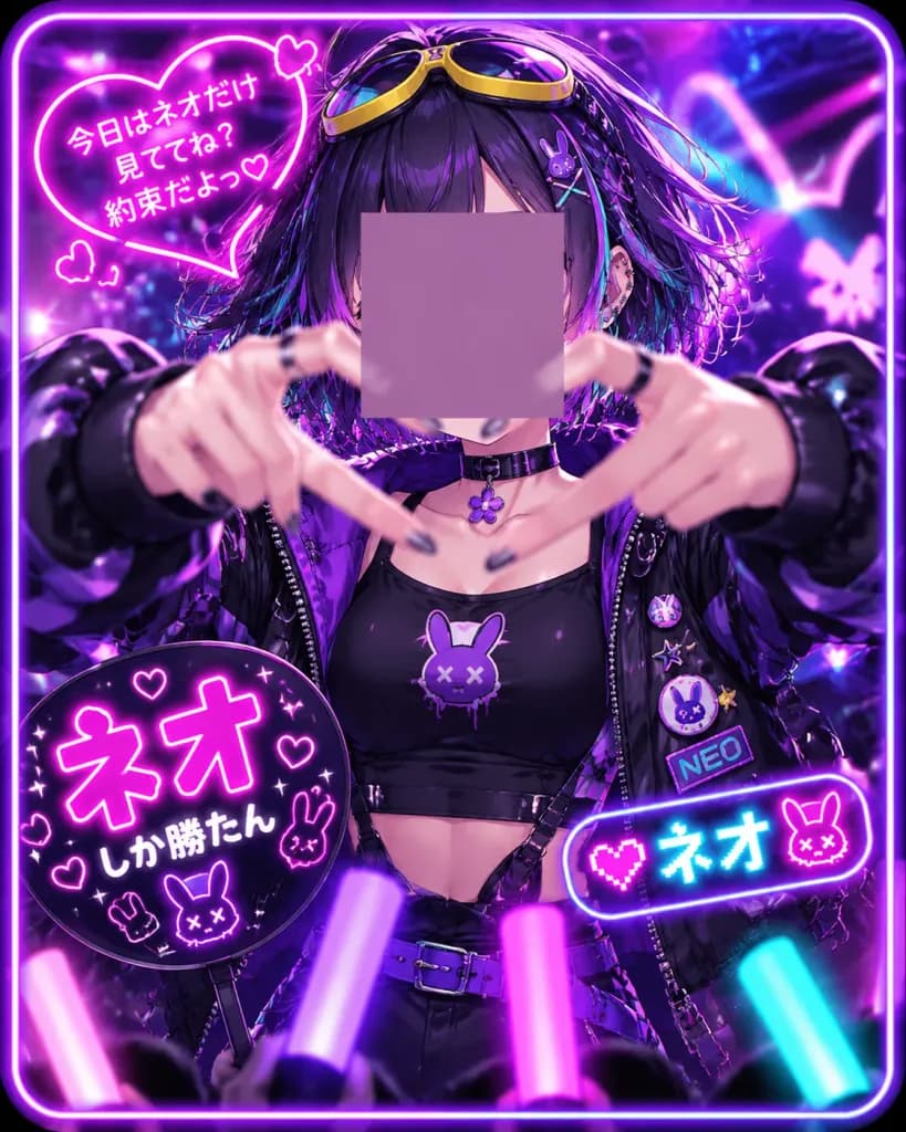 Póster de Concierto Idol Cyberpunk Neón