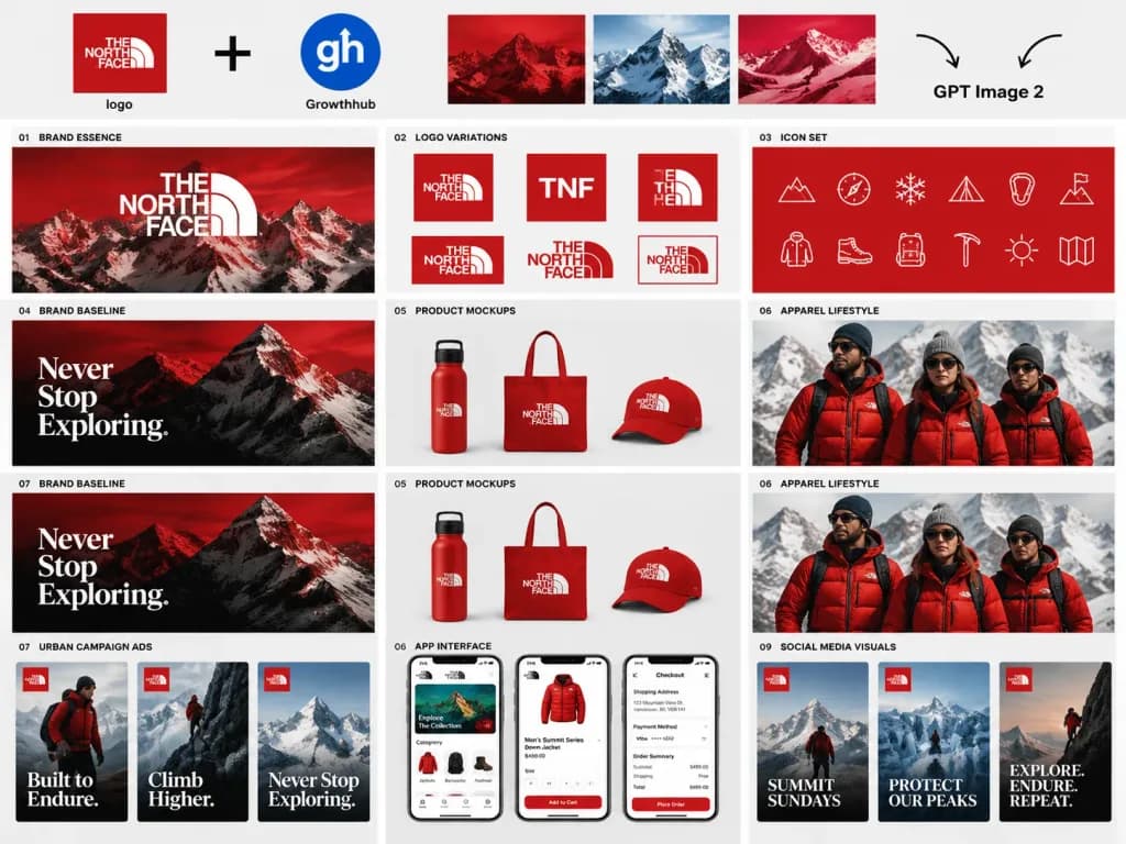 Outdoor Apparel Brand Identity Board