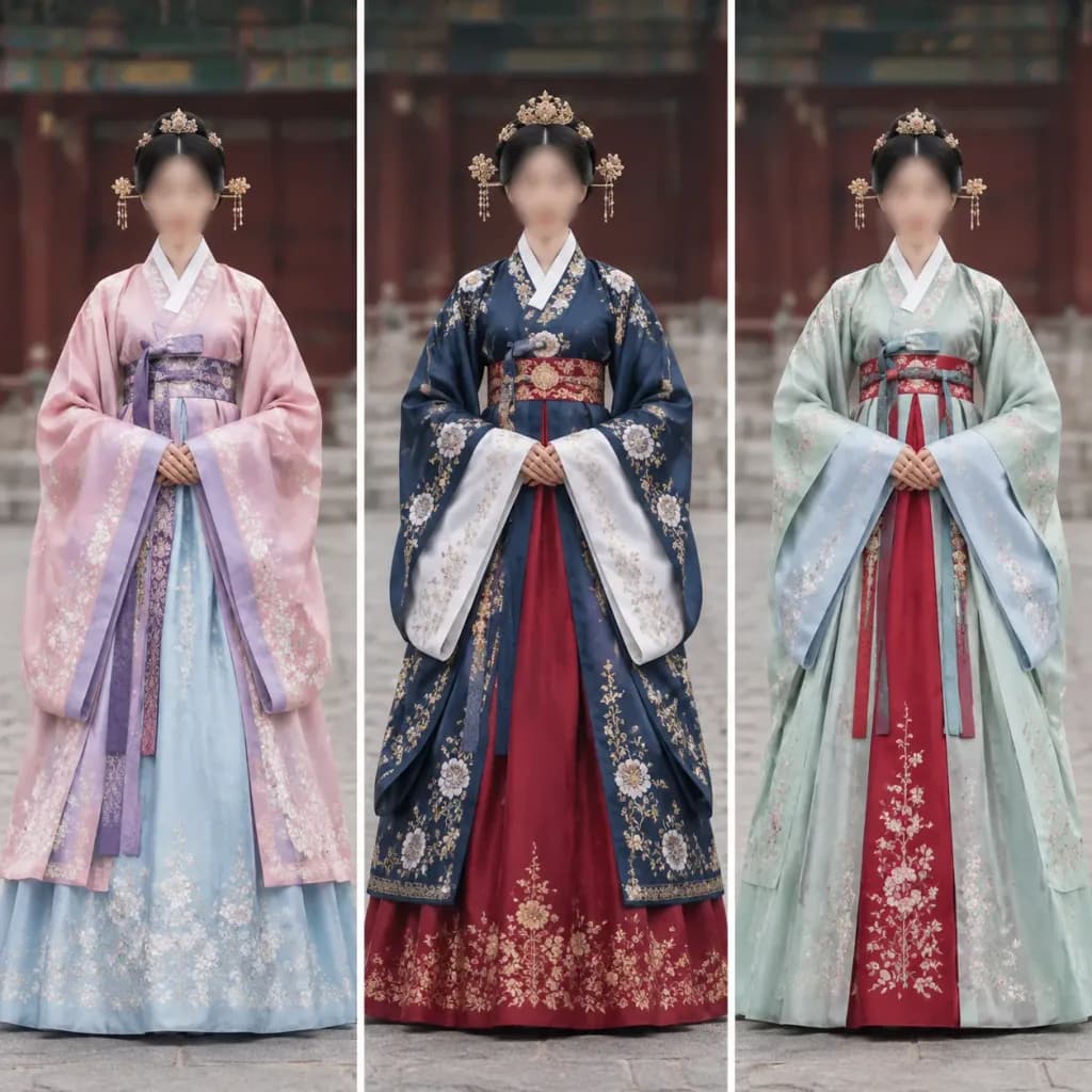 韓国王朝韓服ファッション・トリプティク