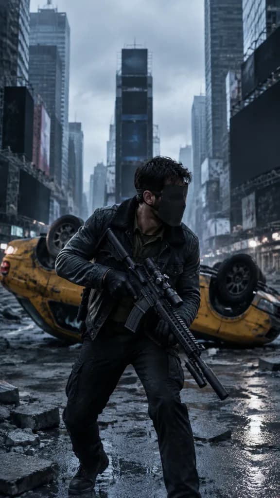 Post-Apocalyptic Guardian in Times Square