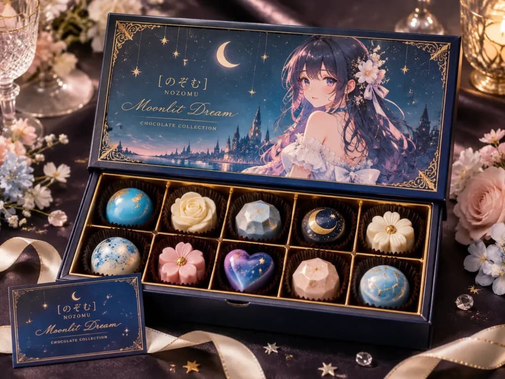 Luxury Anime Celestial Patisserie Chocolate Box