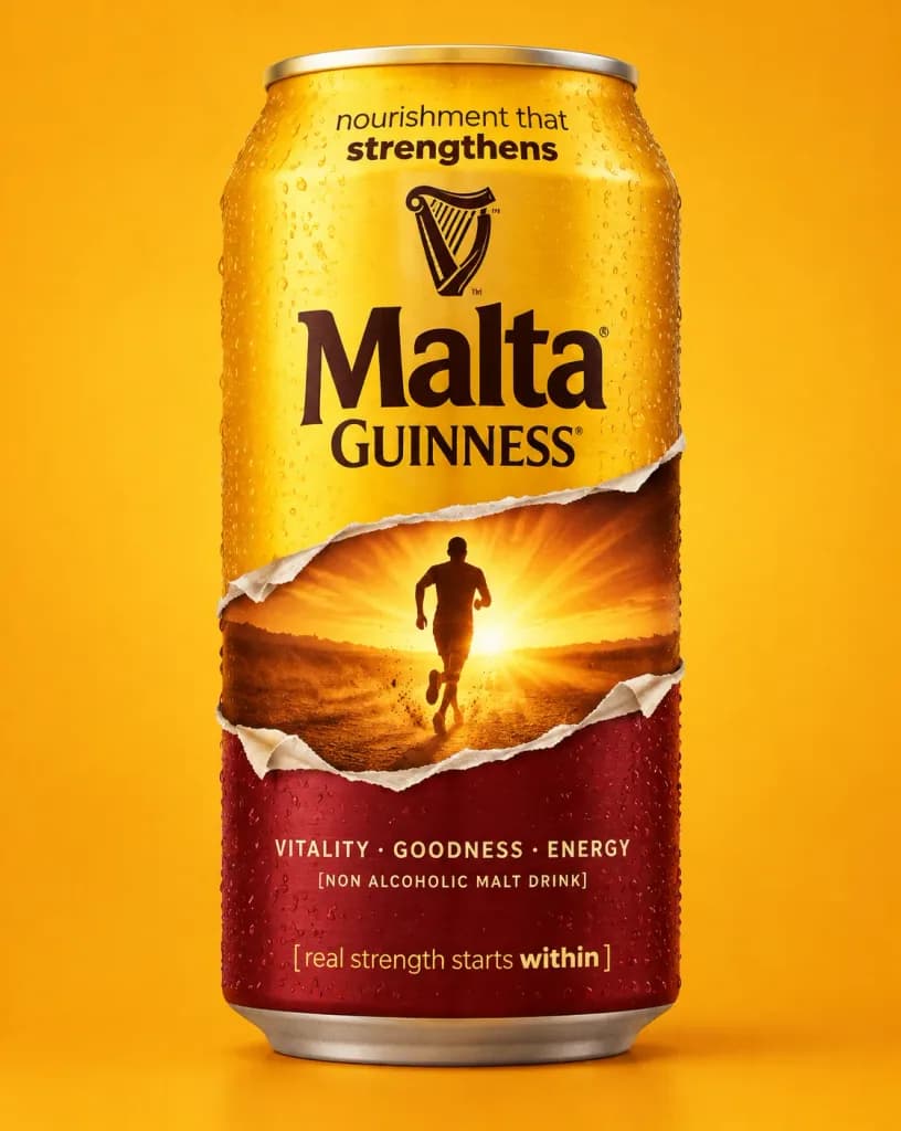 Conceptual Malt Drink Poster Ad
