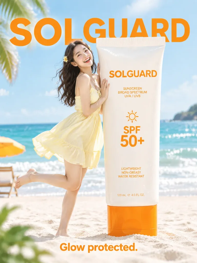 Summer Skincare Giant Product Poster