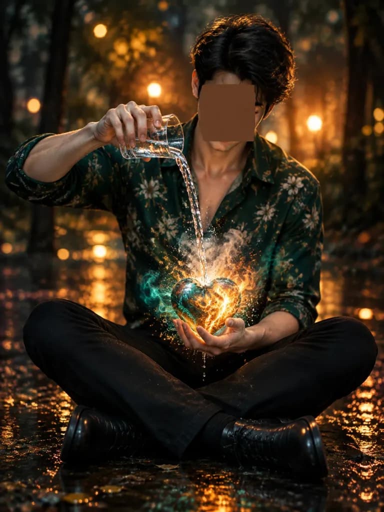 Extinguishing the Magic Flaming Heart