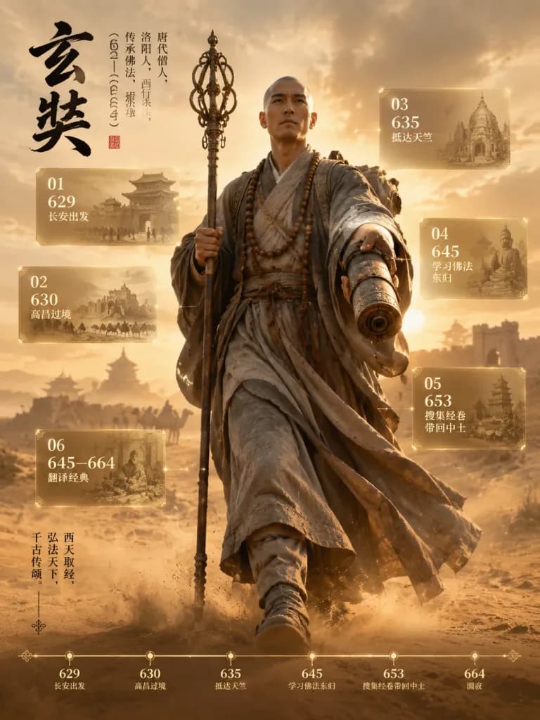 Historical Figure Silk Road Archive Poster