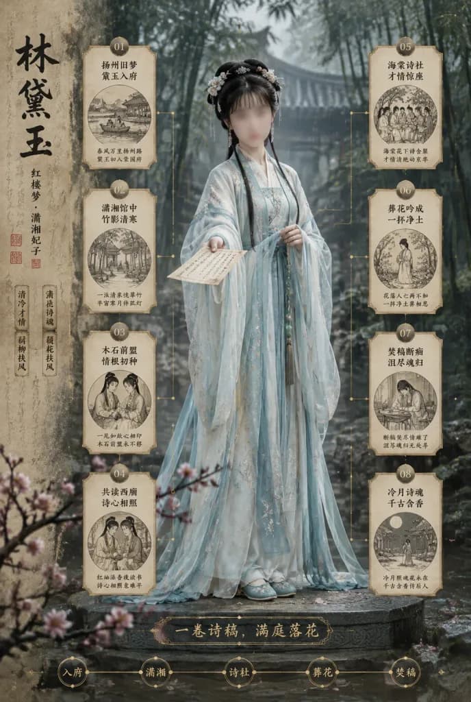 Lin Daiyu Classical Drama Character Poster