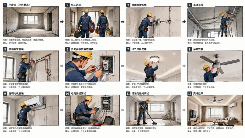 12패널 시공 프로세스 스토리보드 시트