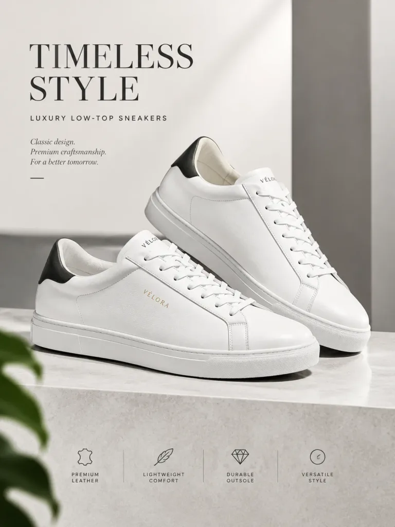 Luxury Sneaker Fashion Advertisement Poster