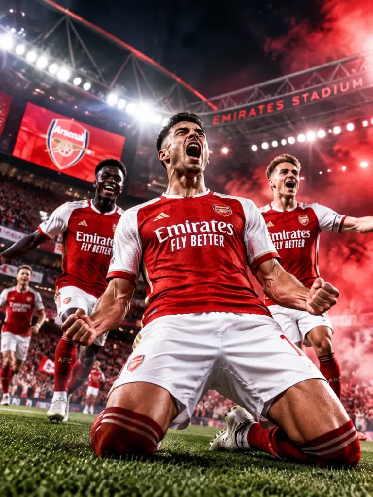 Arsenal FC Cinematic Victory Poster